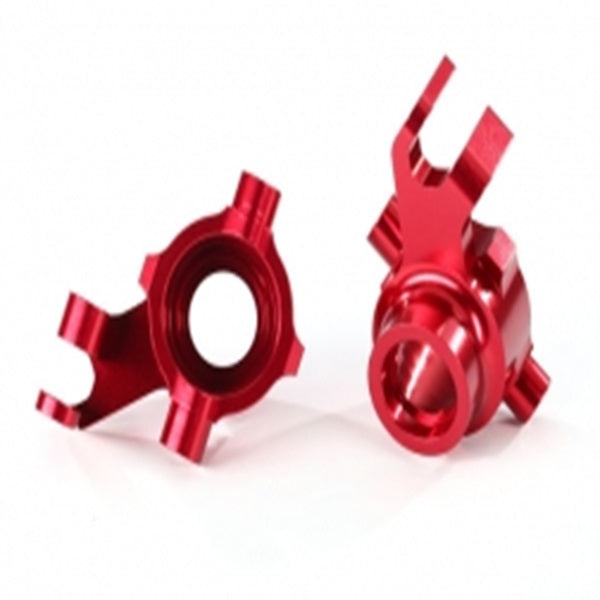 Traxxas TRA8937R Steering blocks, 6061-T6 aluminum (red-anodized),