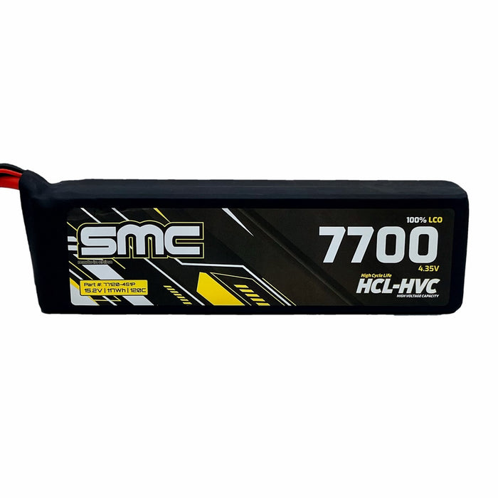 SMC SMC77120-4S1P HCL-HVC 15.2V 7700mAh 120C G10 Protection Plates High Voltage Lipo Battery HV