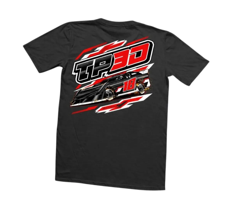 TP3D TP3-GRAY-SHIRT-3XL HEATHER GRAY LATE MODEL RACING T-Shirt 3XL