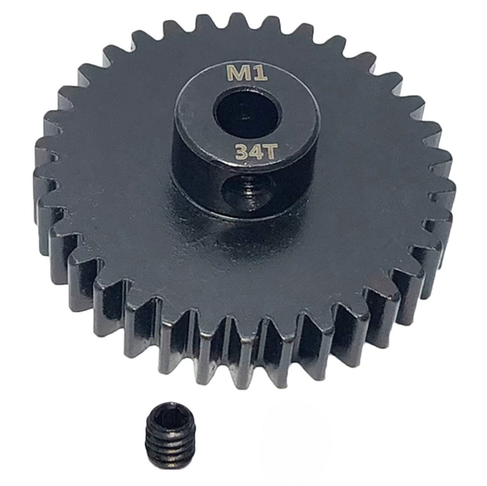 WORC Steel Mod 1 Pinion Gear (5mm Bore) 34T