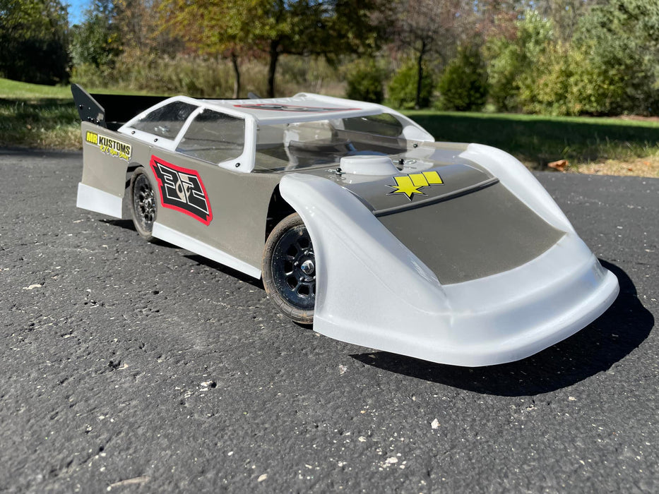 MR KUSTOMS MRK-NewDeal 1/10 Late Model Body Rubber Tire LM NewDeal Rocket XR Roof .030