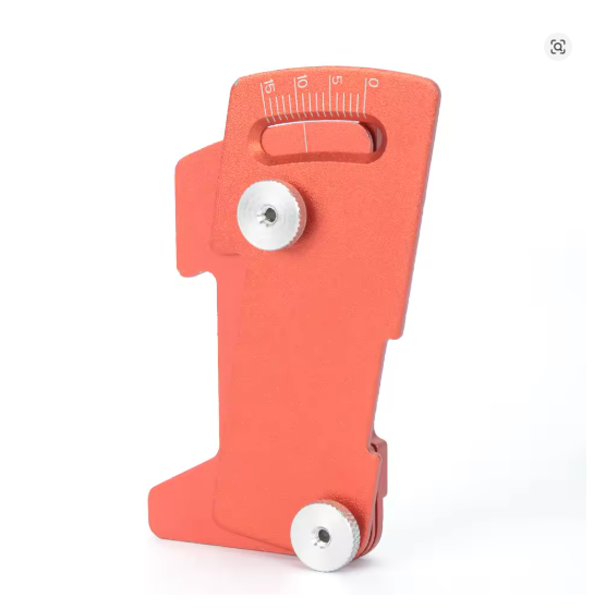 WORC WRC-PYF-R Ride Height and Camber Gauge Aluminum RED - 2-10mm / 0-15deg Measuring Tool 1/10