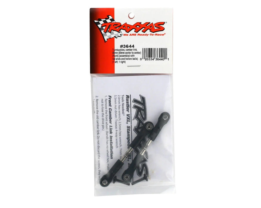 Traxxas 3644-GRAY Slash Turnbuckles, camber link39 mm Adjustable Steel Camber Links (2) Brushless