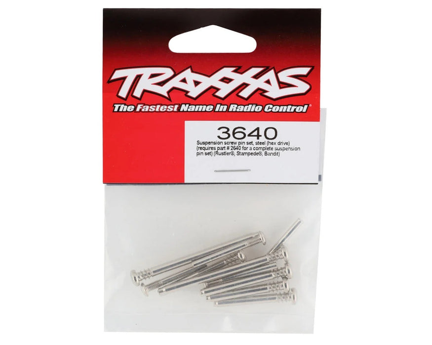 Traxxas TRA3640 Suspension screw pin set, steel (hex drive) (requi