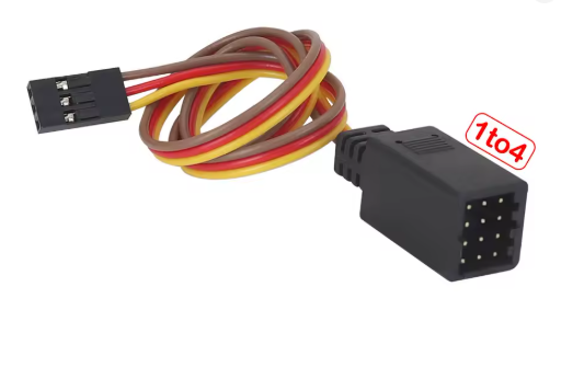 WORC WRC350-1-4 Heavy Duty 350MM Universal Servo 1 to 4 Extension Lead (1 Male/4 Female) Splitter 4 outlet Harness