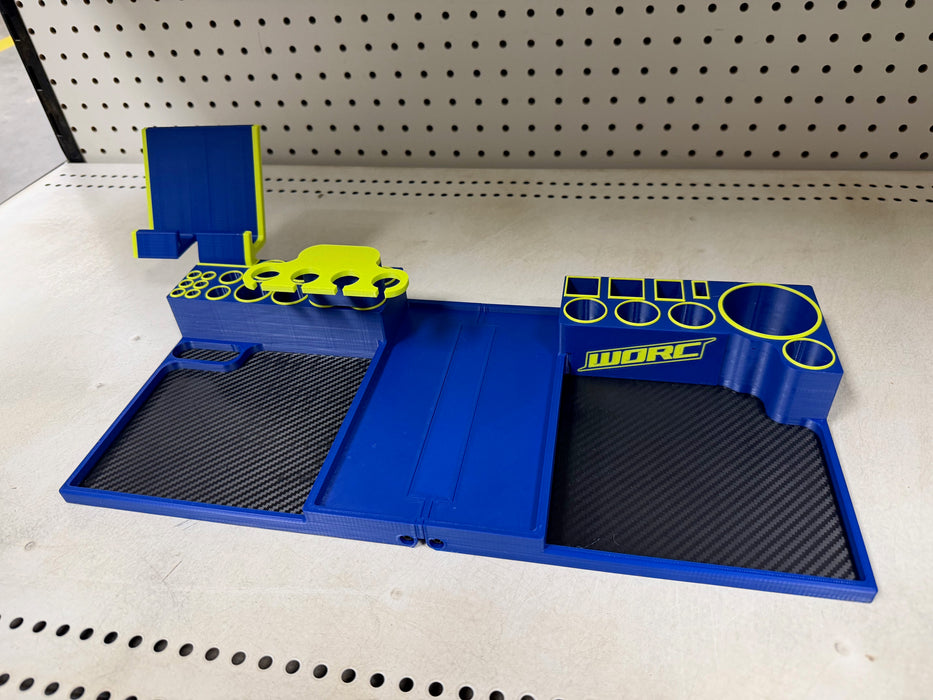 P1 DESIGNS P1D-02 FOLDING RC PIT TOOL STAND / ORGANIZER