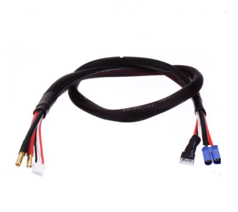 WORC WRC-CL-2445 2s Pro Charge Lead 4mm Charger to EC5 Male Leads 24 inch / 610mm (Black)