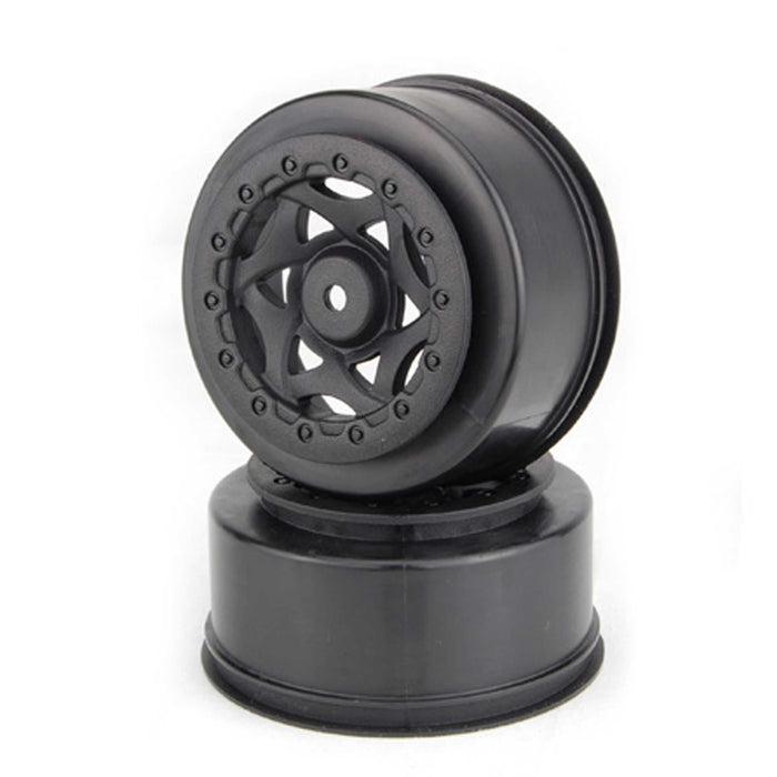 AKA AKA23006 1/10 Cyclone SC Wheel 2.2/3.0" Black (2): SCTE4X4 / SCT410 / TEKNO SL410