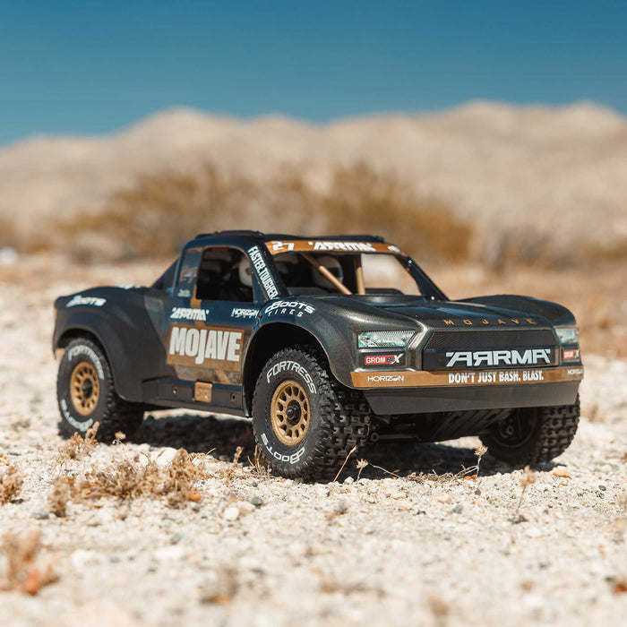 ARRMA ARA2304T1 MOJAVE GROM 223S BLX Brushless 4X4 Small Scale Desert Truck RTR, Black