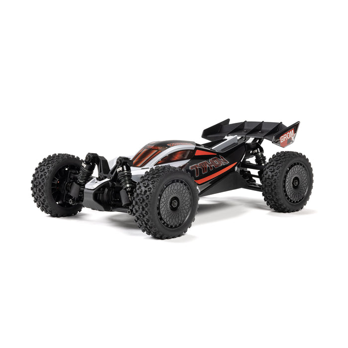 ARRMA ARA2306T1 TYPHON GROM 223S BLX Brushless 4X4 Small Scale Buggy RTR, Silver