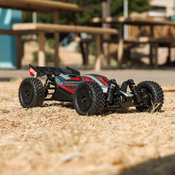 ARRMA ARA2306T1 TYPHON GROM 223S BLX Brushless 4X4 Small Scale Buggy RTR, Silver