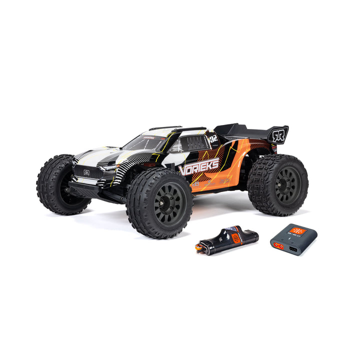 ARRMA ARA3205ST1 1/10 VORTEKS MEGA 550 2WD Stadium Truck RTR with Battery & Charger, Orange