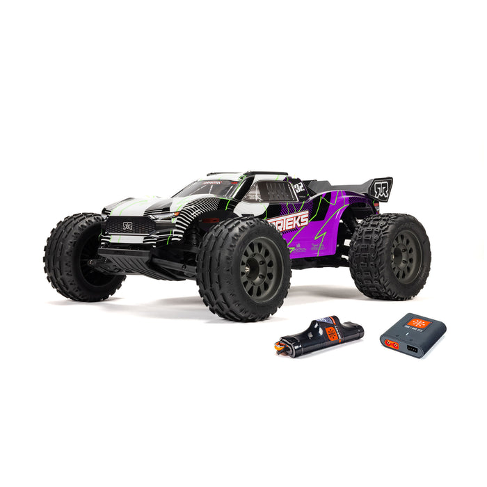 ARRMA ARA3205ST2 1/10 VORTEKS MEGA 550 2WD Stadium Truck RTR with Battery & Charger, PURPLE