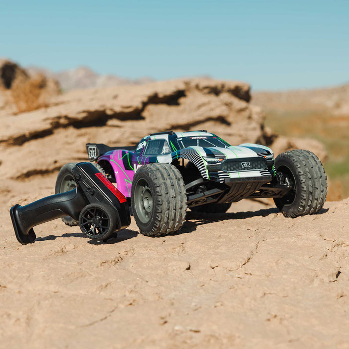 ARRMA ARA3205ST2 1/10 VORTEKS MEGA 550 2WD Stadium Truck RTR with Battery & Charger, PURPLE