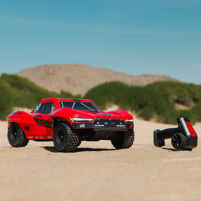 ARRMA ARA3221ST1 1/10 FURY 2wd SHORT COURSE TRUCK RTR WITH SMART BATTERY & CHARGER, RED