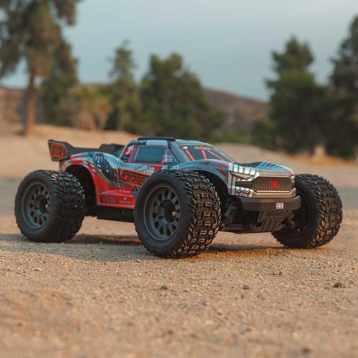 ARRMA ARA4305V4T1 1/10 VORTEKS 223S DSC 4X4 RTR Brushless Stadium Truck, Red Silver Black