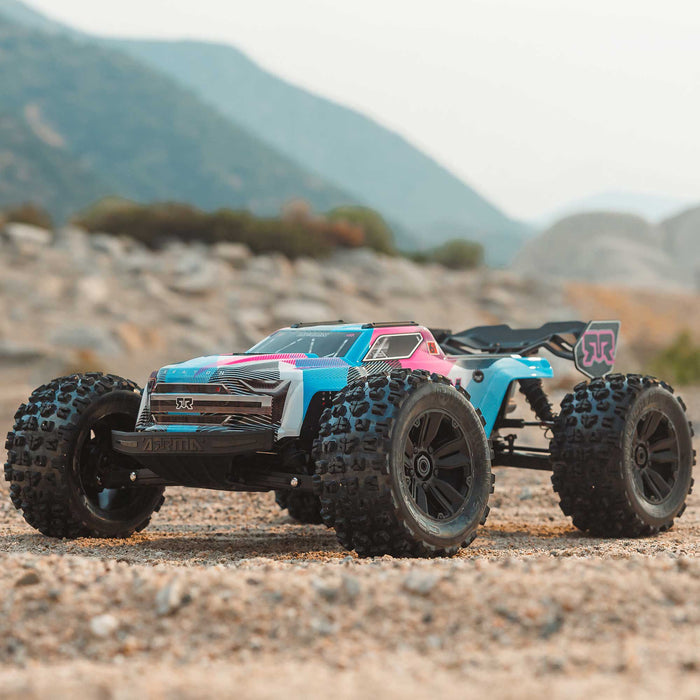 ARRMA ARA8608V6T2 1/8 KRATON 4X4 6S BLX BRUSHLESS V6 SPEED TRUCK RTR (Blue/Pink)