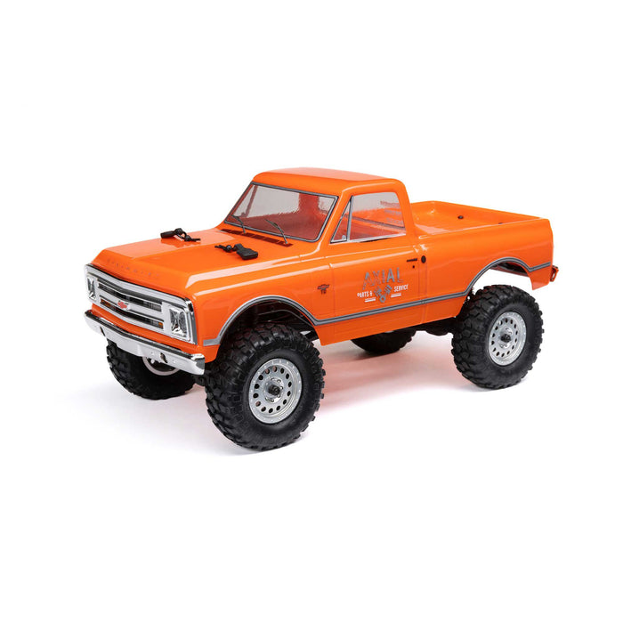 Axial AXI00001V2T3 1/24 SCX24 1967 Chevrolet C10 4WD Brushed Truck RTR, ORANGE