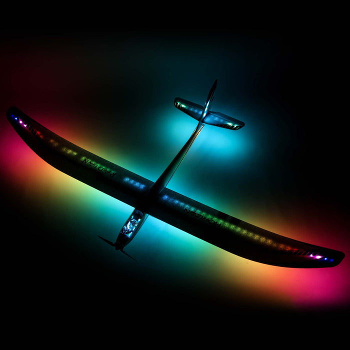E-Flite EFL36500 Night Radian 2.0m BNF Basic motor glider Airplane w/ LED Lights