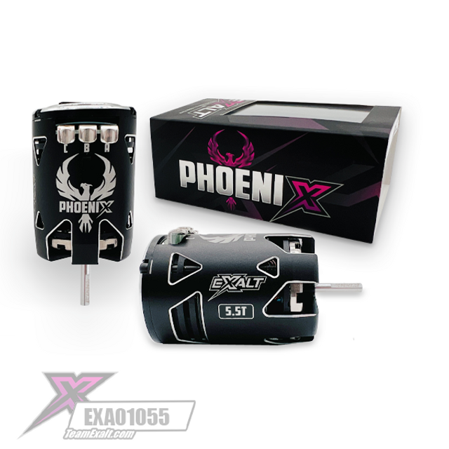 Team Exalt EXA01055 "Phoenix" Modified Brushless Motor 5.5T w/ EXAM2402 Rotor