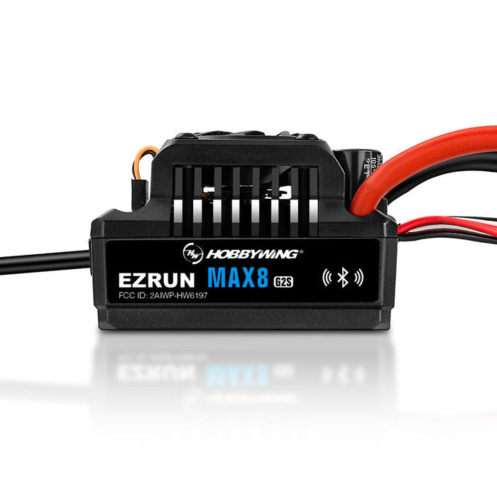 Hobbywing HWI30103205 Ezrun MAX8 G2s 1/8 6s ESC w/ built in Bluetooth™ programing and Data logging