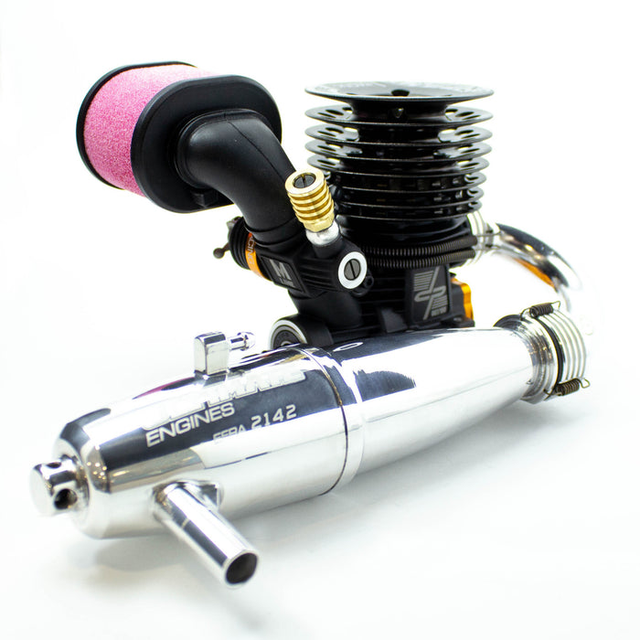 Ultimate Racing UR3401-DPXC2 Dakotah Phend Edition Nitro Racing Engine (Ceramic) w/ Airmax Filter & 2142 Pipe & Header