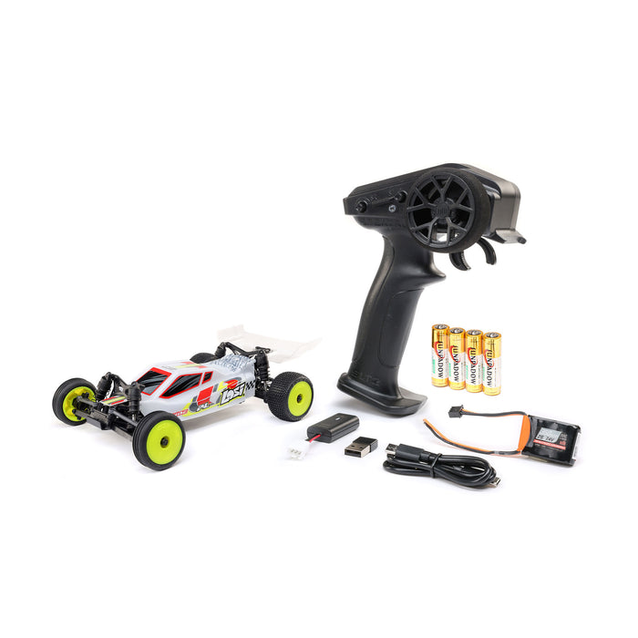 LOSI LOS00007T1 1/24 Micro-B 2WD Buggy RTR, White TLR