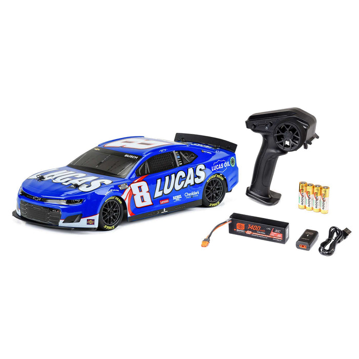 LOSI LOS1122408 1/12 NASCAR AWD RC Racecar, Kyle Busch No. 8 Lucas Oil 2024 Chevrolet ZL1 Camaro