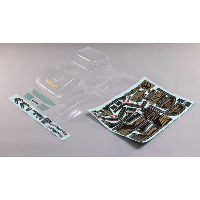 LOSI LOS230133 F100 CLEAR Body Set: Baja Rey 2.0 HEAT WAVE Isenhouer Brothers