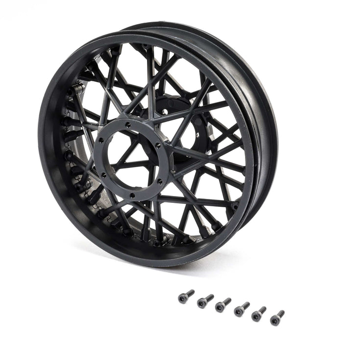 Losi LOS46001 Rear Wheel Set, Black: PM-MX