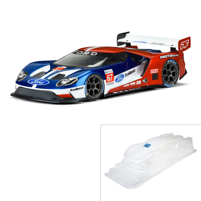 1/10 Ford GT LW Clear Body: 190mm Touring Car with LP shock towers