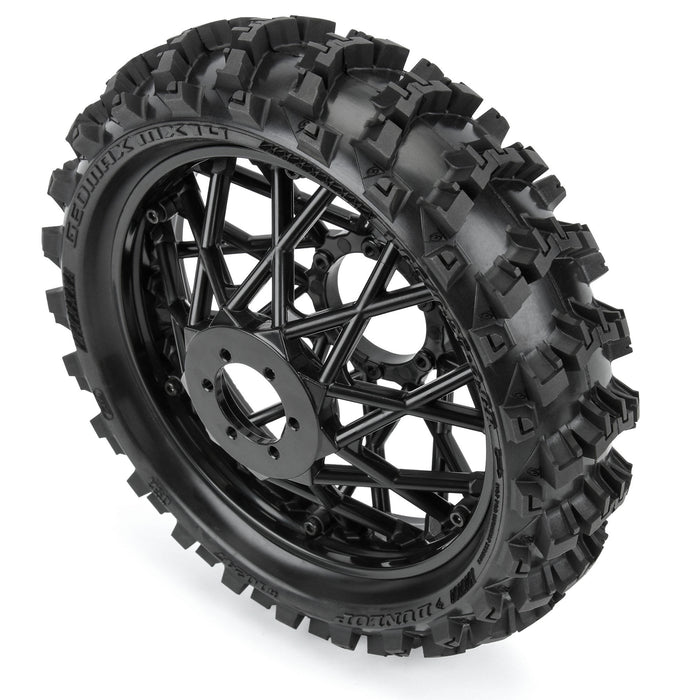 Pro-Line PRO1024710 1/4 Dunlop Geomax MX14 V2 Bead CR4 Rear Tire MTD Black Bullyspoke: MX