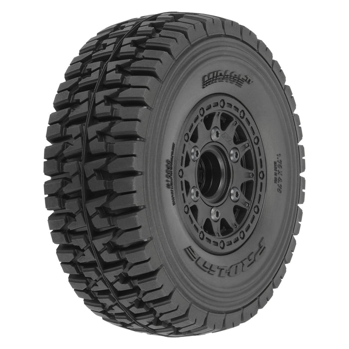 Pro-Line PRO1024811 Mirage TT 2.2/3.0" BELTED SC Tires Mounted Raid Black Removable Hex 12mm & 14mm Wheels (2)