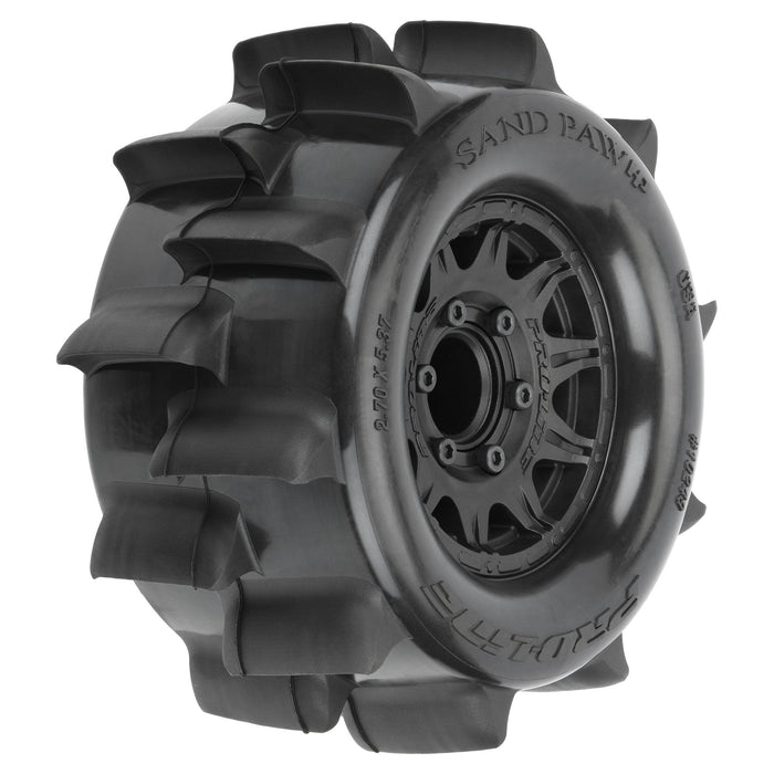 Proline PRO1024910 1/10 Sand Paw HP BELTED F/R 2.8" MT Tires MTD 12/14mm Black Raid (2)