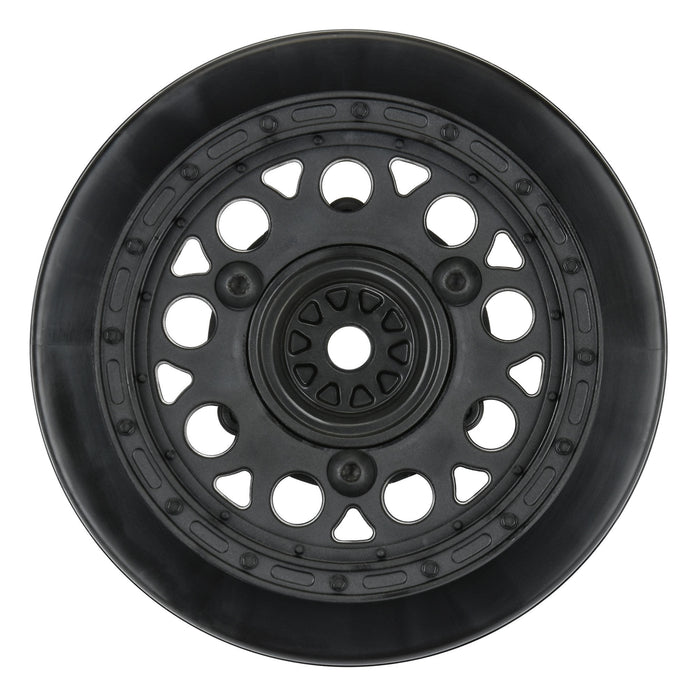 PROLINE PRO283103 Showtime 2.2"/3.0" Black 3x30 Removable Hex (12mm & 14mm) SC Dirt Oval Wheels for Slash 2wd, Slash® 4x4, ProTrac, & Senton