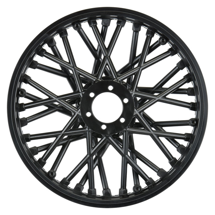 Pro-Line PRO283203 1/4 Bullyspoke V2 Bead Front Wheel Black: Promoto-MX