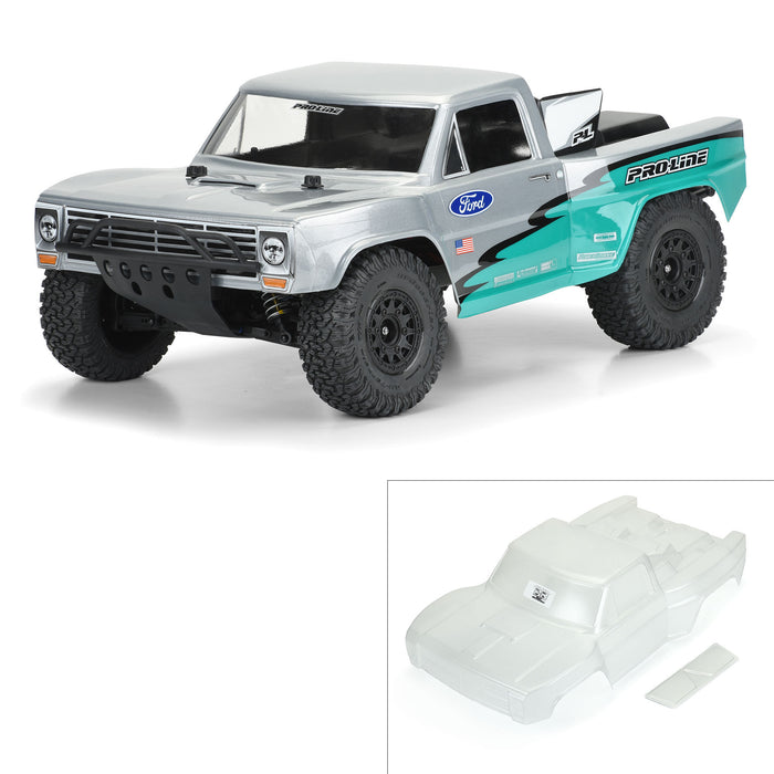 Proline PRO355117 Pre-Cut 1967 Ford F-100 Clear Body for SC Short Course