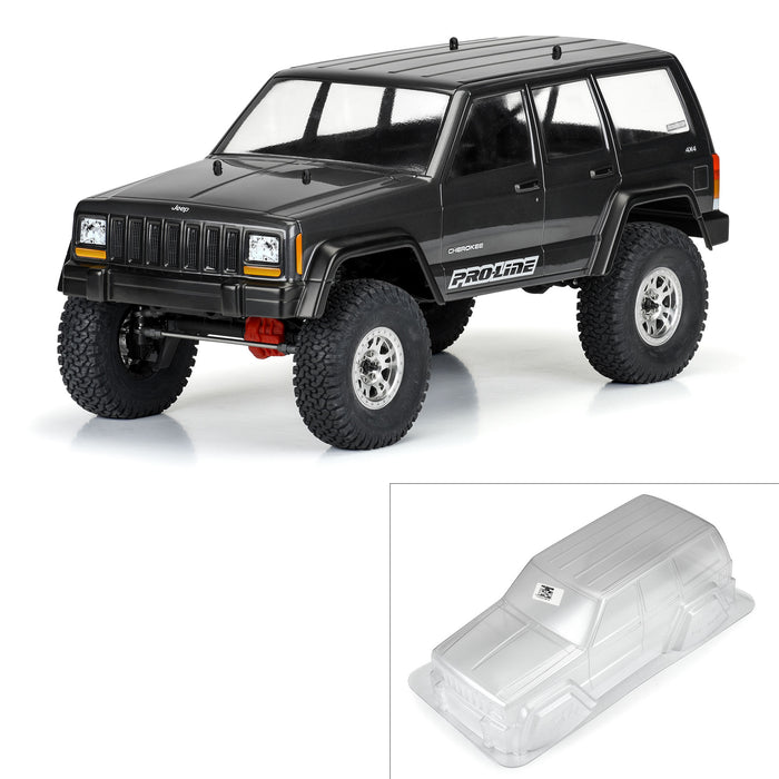 Pro-Line PRO363000 2001 Jeep Cherokee Clear Body for 12.3” (313mm) 1/10 Wheelbase Scale Crawlers