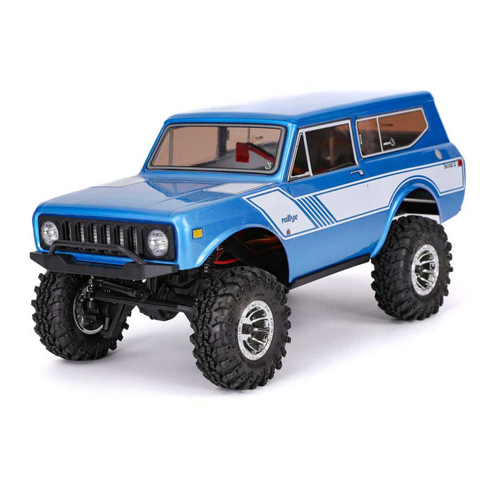 Redcat Racing RER37863 1/18 Ascent-18 International Scout II 4x4 Rock Crawler RTR, Blue