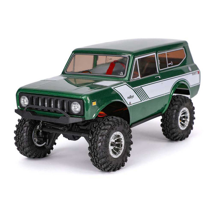 Redcat Racing RER37865 1/18 Ascent-18 International Scout II 4x4 Rock Crawler RTR, Green