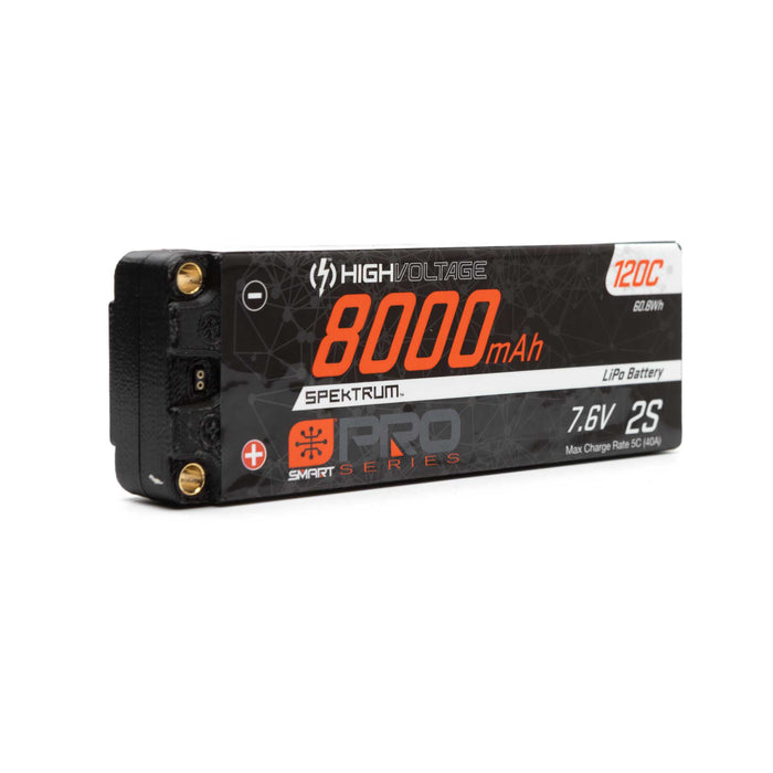 Spektrum SPMX82S120HT 7.6V 8000mAh 2S 120C Smart Pro Race Hardcase LiHV Battery: Tubes, 5mm