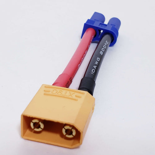 Male XT90 to Female EC5 Wired Connector