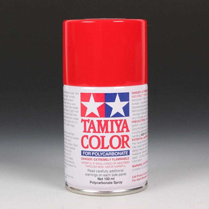Tamiya TAM86002 PS-2 RED Polycarbonate Lexan Spray Paint (100ml)