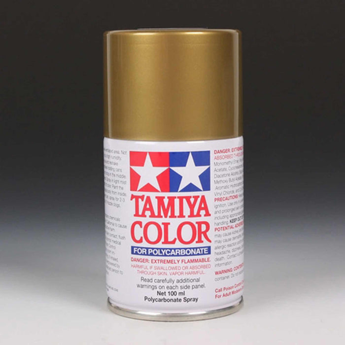 Tamiya TAM86013 PS-13 GOLD Polycarbonate Lexan Spray Paint (100ml)