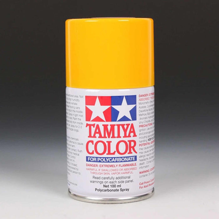 Tamiya TAM86019 PS-19 Camel Yellow Polycarbonate Lexan Spray Paint (100ml)