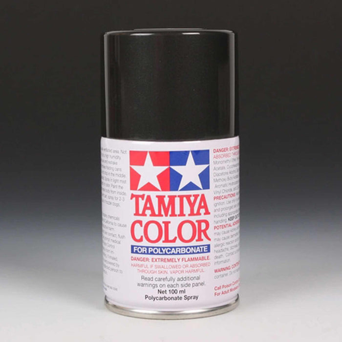 Tamiya TAM86023 PS-23 GUNMETAL Polycarbonate Lexan Spray Paint (100ml) GUN METAL