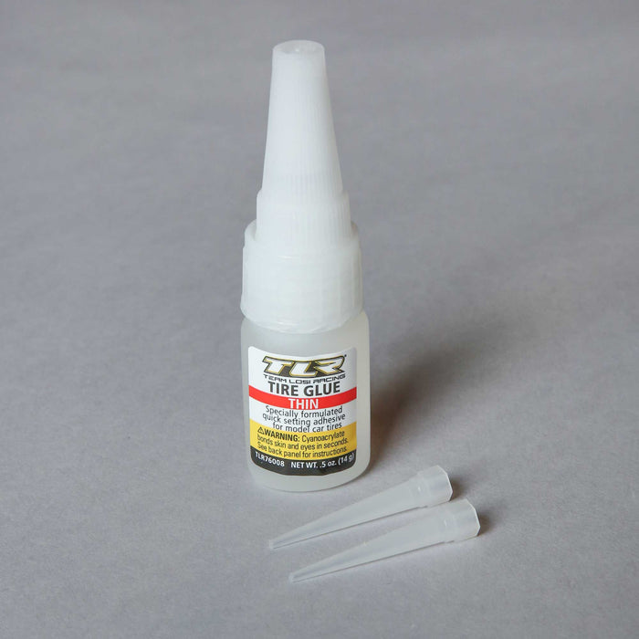 TLR TLR76008 Team Losi Racing Thin Tire Glue CA .5oz, THIN