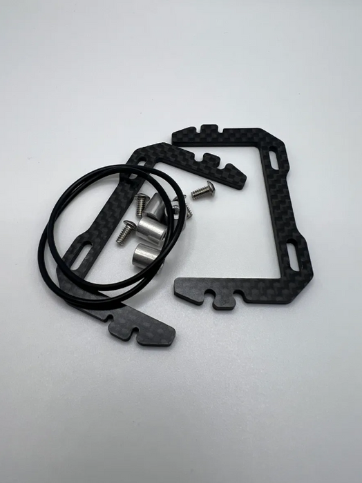 TP3D TP3-O-R-BL Slotted Version Side O-Ring Carbon Fiber Battery Locators