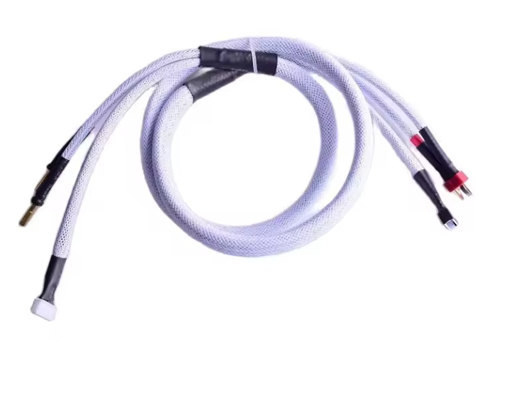 WORC WRC-CL-40B-4S Pro 4S Charge Lead 4mm Charger to 5mm Bullet Lead White 40 inch / 1000mm
