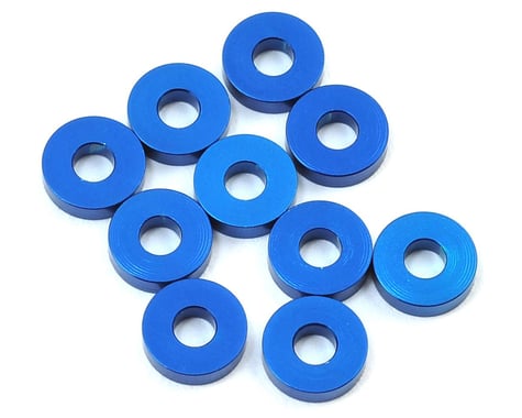Team Associated  ASC31386 7.8x2.0mm Aluminum Bulkhead Washer (Blue) (10)